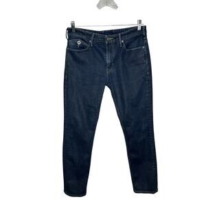 Levi's Mens 10717 Dark Wash Adjustable Waist Straight Leg Jeans 32 x 28.5